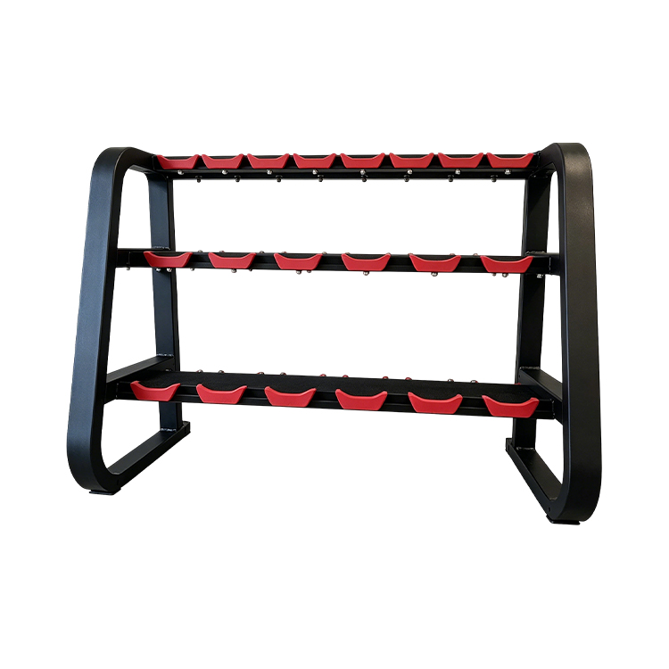 Estante para mancuernas de 3 niveles