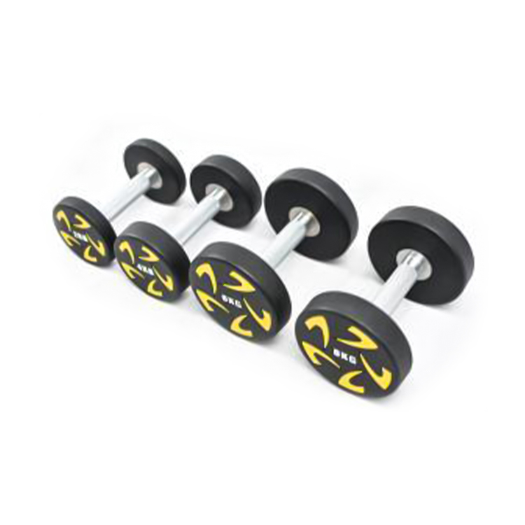 Mancuernas de acero macizo con cabeza redonda CPU Fenhuolun Serie de 2 kg