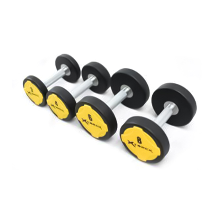 Mancuernas Xtrack CPU de cabeza redonda de acero macizo serie 2kg