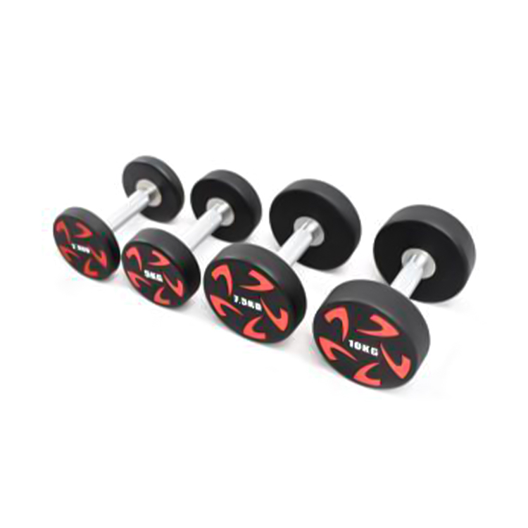 Mancuernas de acero macizo con cabeza redonda CPU Fenhuolun Serie 2,5 kg